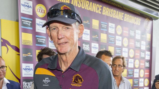 BWayne Bennett says he will remain at the helm of the Brisbane Broncos in 2019.. (AAP Image/Dave Hunt). (AAP Image/Glenn Hunt) NO ARCHIVING