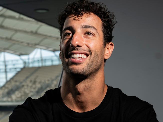 Formula 1 driver, Daniel Ricciardo at the Otpus Stadium today Wednesday, September 21. Picture: Tony McDonough,