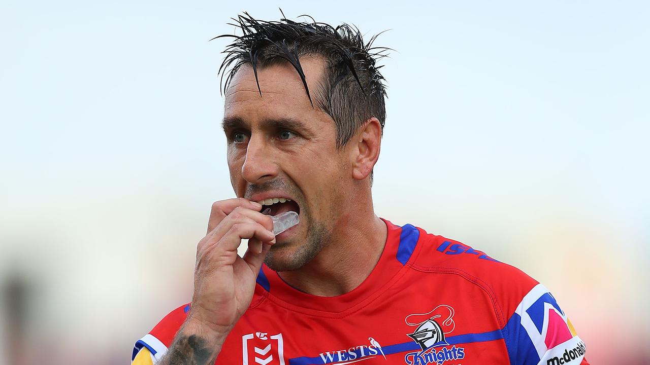 Knights halfback Mitchell Pearce has put his hand up for the Blues... again.