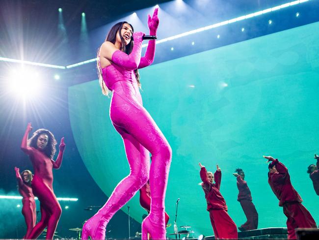 Dua Lipa performs in Madrid, Spain, on June 3, but will she make it down under in November for her <i>Future Nostalgia </i>tour? Picture: Mariano Regidor