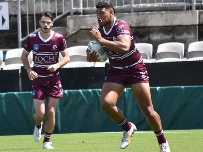 Simione Laiafi will look to carry the Sea Eagles forward in 2025. Picture: Sean Teuma