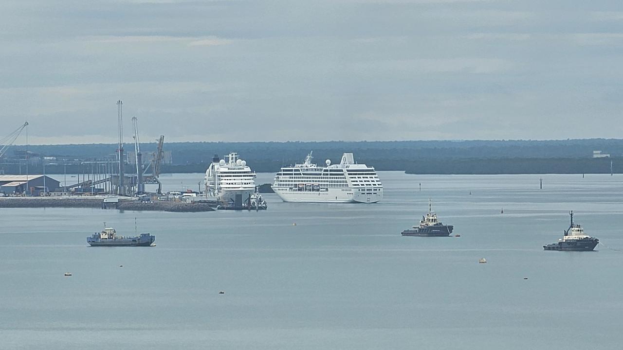 A Darwin Port whistleblower says last Thursday, a massive oil spill occurred in Darwin Harbour, stretching from Stokes Hill Wharf to East Arm Wharf. Picture: File