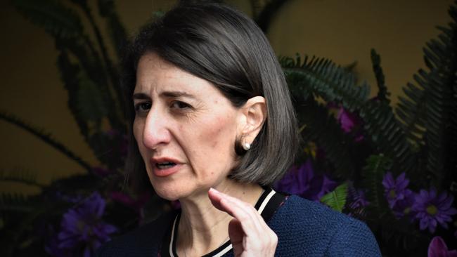 NSW Premier Gladys Berejiklian has defended her relationship with Daryl Maguire. Picture: Bill North