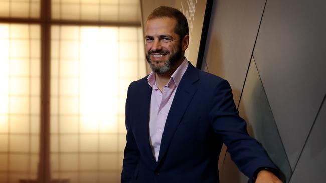 Daniel Grollo of Grocon, at the company's headquarters in Melbourne in 2018. Picture: Stuart McEvoy