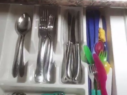 First drawer -cutlery and small utensils.