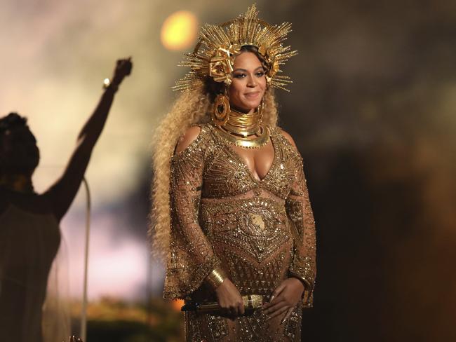 Beyonce, glowing and pregnant. Picture: Matt Sayles/Invision/AP