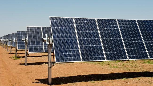 Adani’s Rugby Run solar farm in Moranbah, central Queensland.