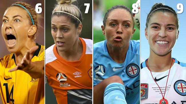 Alanna Kennedy, Katrina Gorry, Kyah Simon, Steph Catley