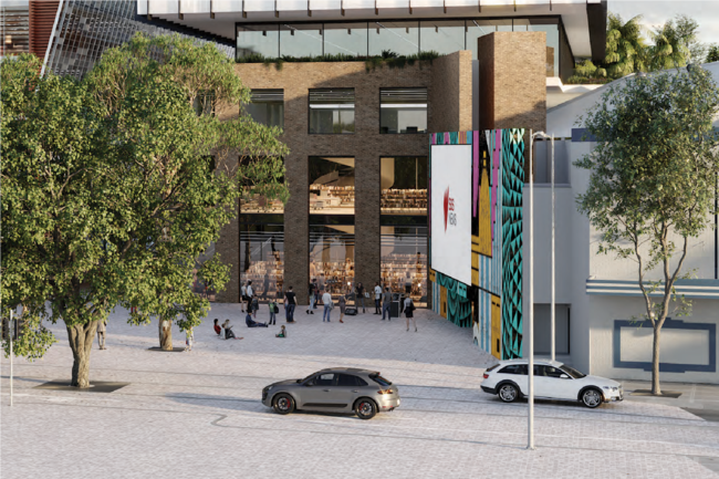 Artist impression of the proposed cultural hub in Campsie.