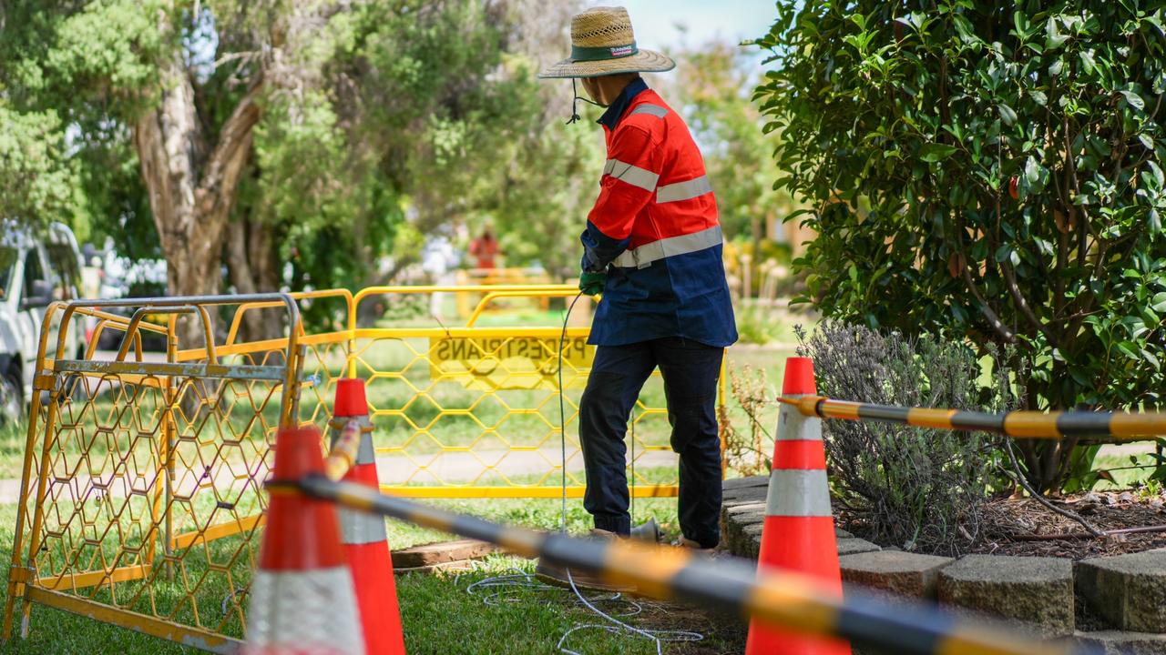 A new scam is targeting businesses and residents in areas where actual NBN technicians are carrying out fibre upgrades. Picture: Supplied