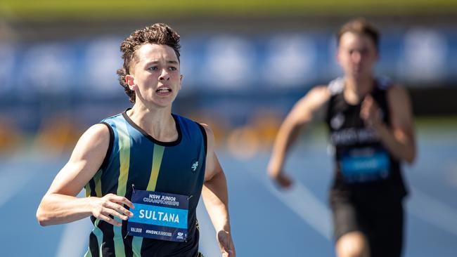 200m U20 winner Sebastian Sultana from Campbelltown