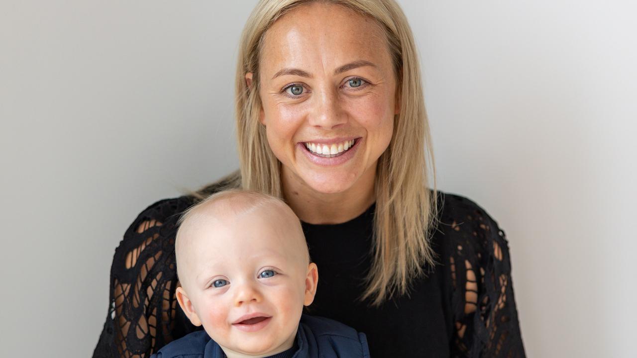 AFLW star’s return to footy after becoming a mum