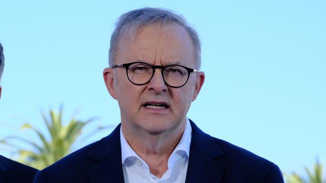 Prime Minister Anthony Albanese has promised a referendum on an Indigenous Voice to parliament in 2023. Picture: NCA NewsWire / Luis Enrique Ascui