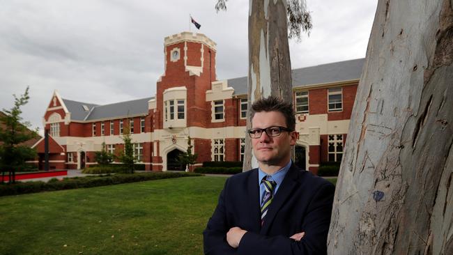 Greg Ashman, at Ballarat Clarendon College, says ‘fashionable, so-called generic skills’ dominate the education debate. Picture: Stuart McEvoy