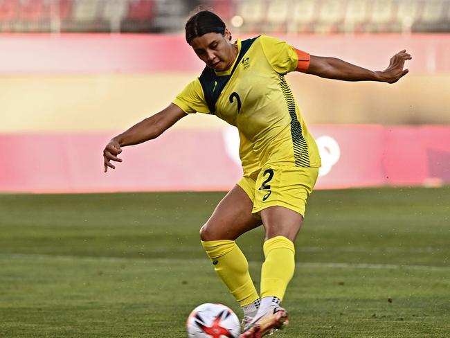 Sam Kerr levels up for Australia in the third place playoff.