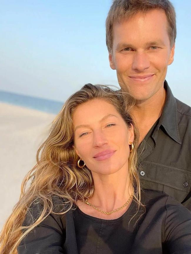 The supermodel with ex-husband Tom Brady last year. Picture: Instagram