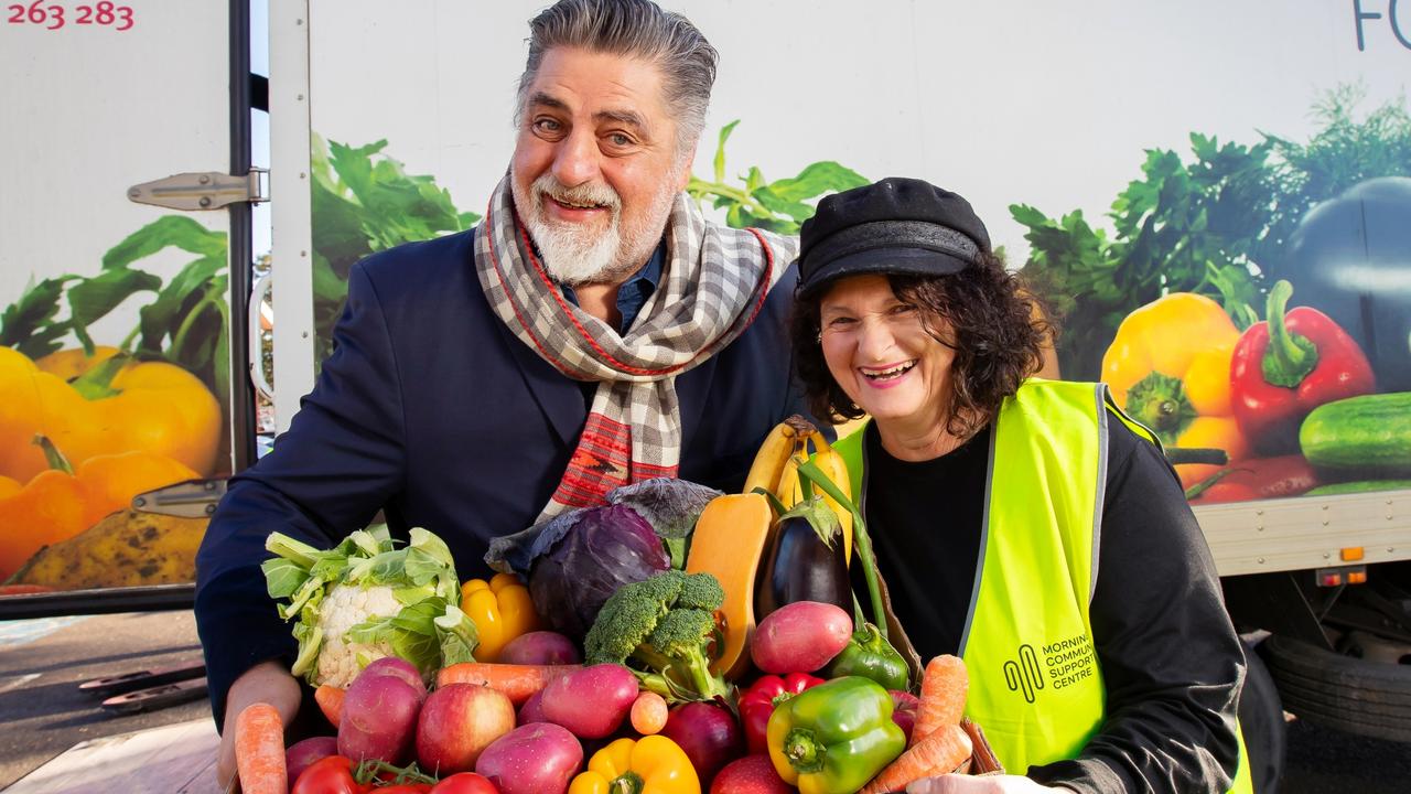 Matt Preston and volunteer Rosie Italiano are doing their bit to help feed Australia’s less fortunate this winter. Photos: Rebecca Michael