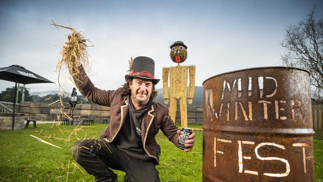 Preview to the Huon Valley Mid Winter Festival- Big Willie creator Marcus Gibbon. Picture: Richard Jupe