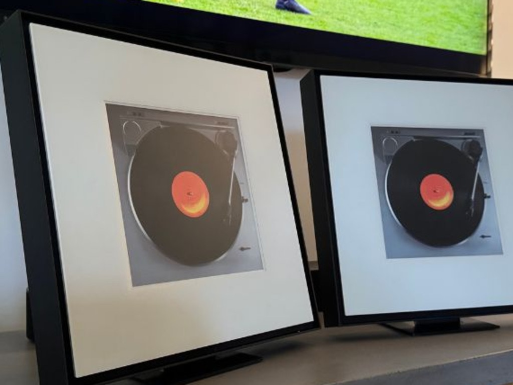 The Music Frame speaker comes with both a stand and a wall mount in the box. Picture: Supplied/Nick Broughall.