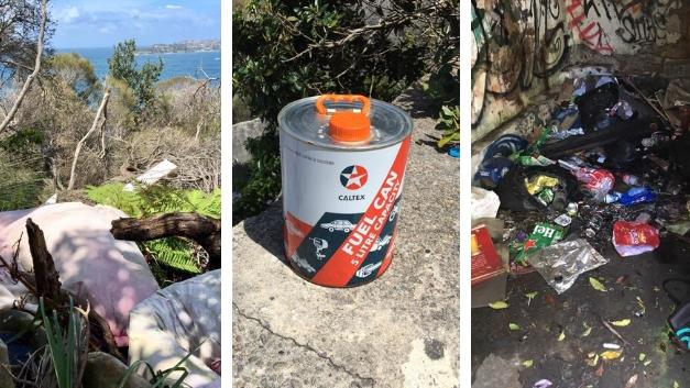 Some of the junk found near Dobroyd Head.