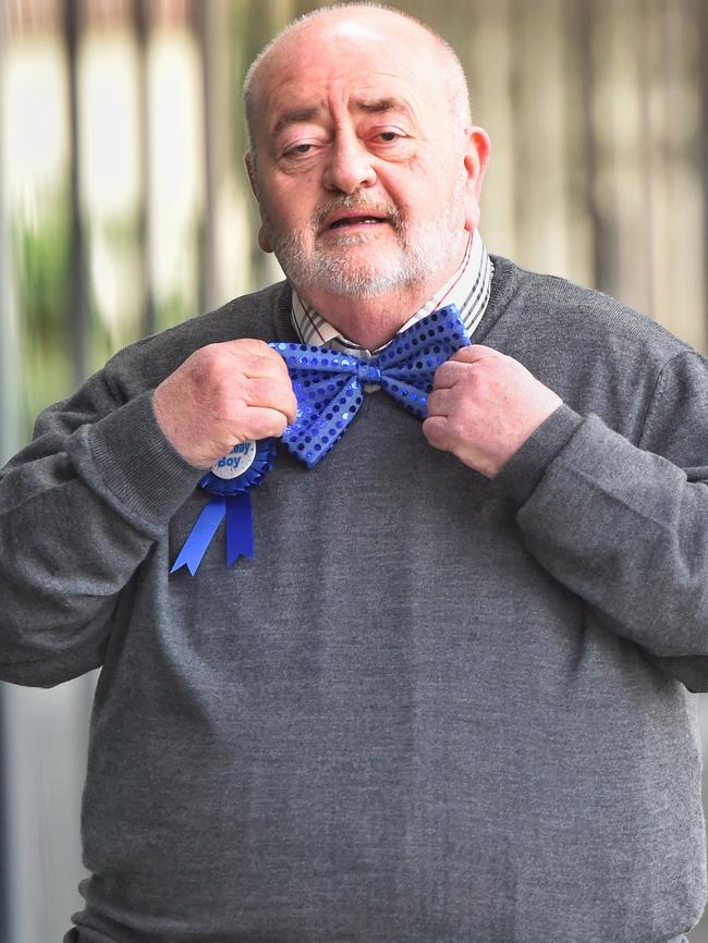 Robert Mammarella outside Khalil Eideh’s electoral office in Cairnlea. Picture: Tony Gough