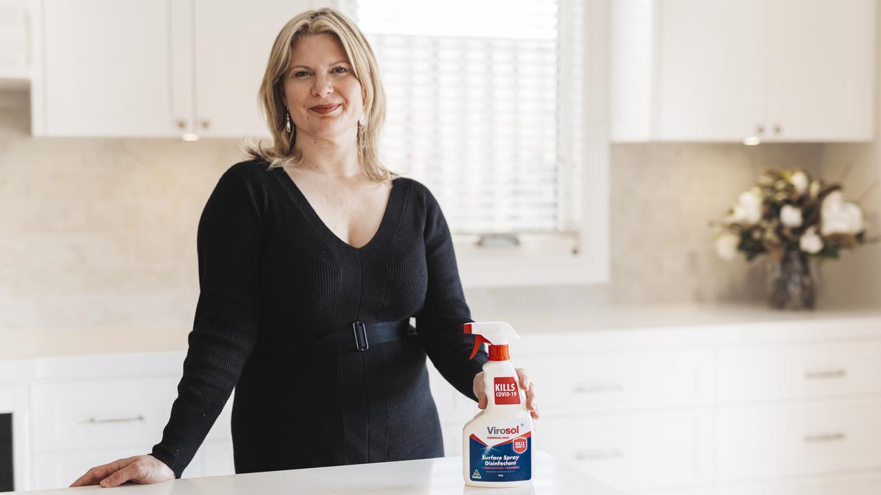 NSW mum Sophie Westlake said she created Virosol because no other products were able to kill COVID-19. Picture: NCA NewsWire