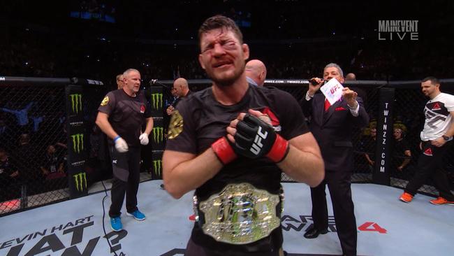 Michael Bisping wins.