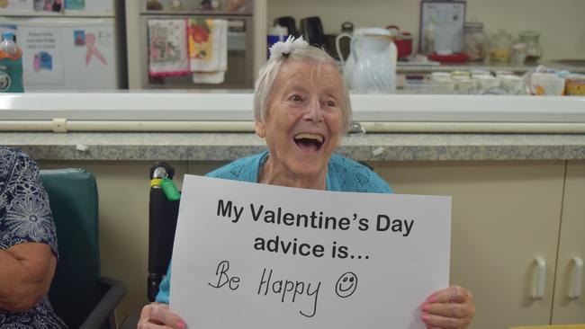 Ida Bennett's Valentine's Day advice was to "be happy".