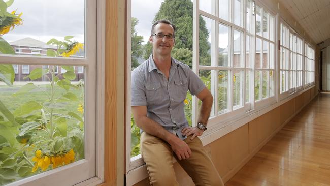 Rodney Dunn im the sunroom at the Agrarian Kitchen Eatery at Willow Court in New Norfolk. Picture: MATT THOMPSON