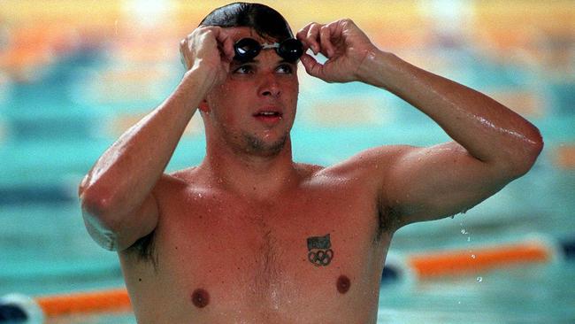 Scott Miller pictured in 1997 when he had the world at his feet as an Olympic swimmer.