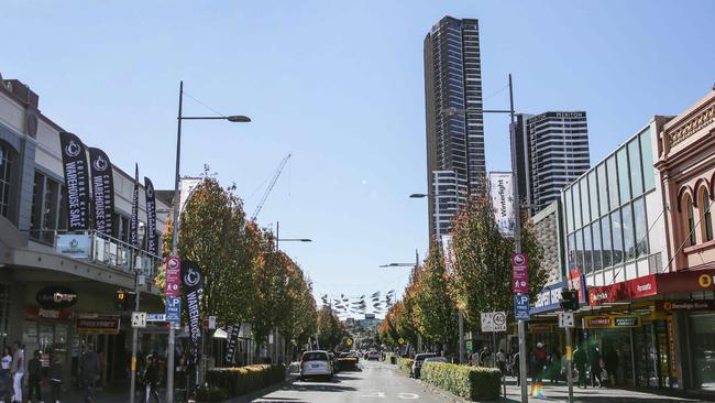 Meriton high-rise buildings at Church St, Parramatta.