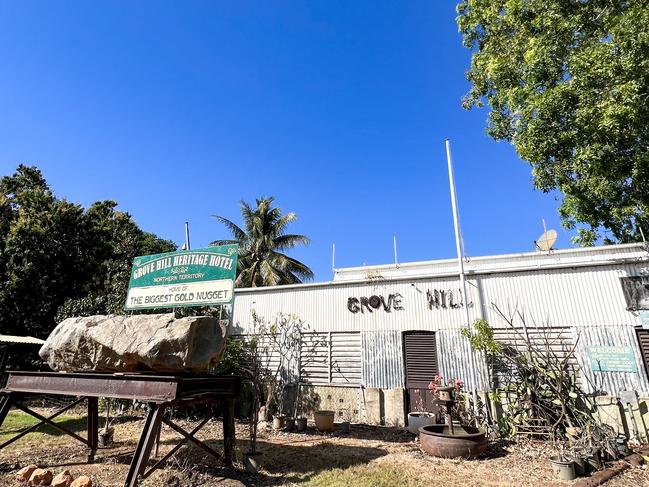 Kate Dinning and her partner visited Grove HIll Historic Hotel - which has been closed for a few years - during a day of exploration in the NT.
