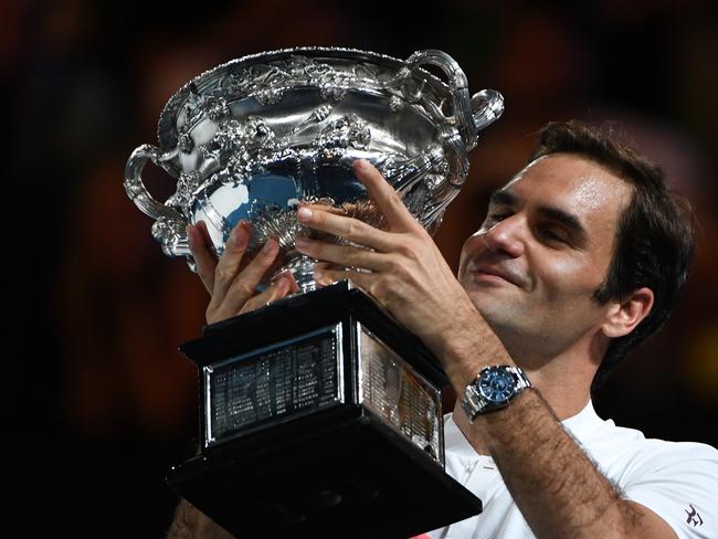 Racing, tennis and footy — Roger Federer beat Marin Cilic in the Australian Open final in Melbourne this year. Picture: AAP