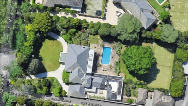 A Chinese buyer has paid a Victorian record price for 18 St Georges Rd, Toorak. Picture: Google