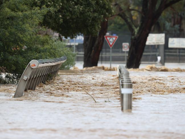 Traralgon has been overcome with floodwaters. Picture: David Caird