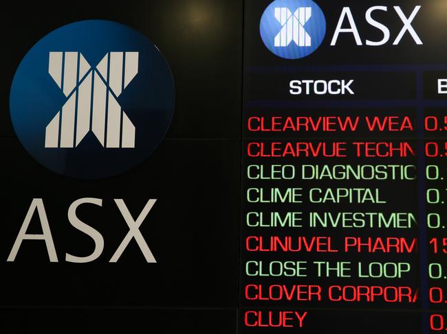 SYDNEY, AUSTRALIA: NewsWire Photos: JANUARY 31 2024: A view of the digital boards at the Australian Stock Exchange in the CBD in sydney. Picture: NCA NewsWire / Gaye Gerard