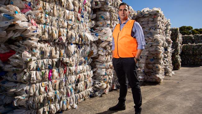 Northern Adelaide Waste Management Authority chief executive officer Adam Faulkner at their facility in Edinburgh, SA.