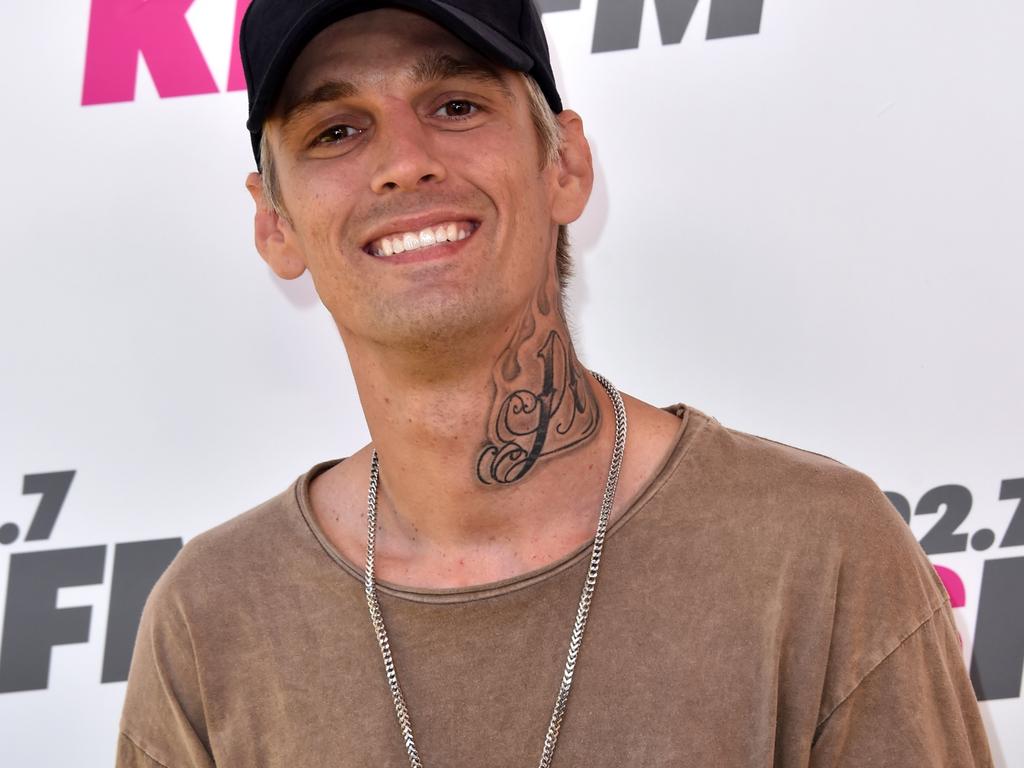 Aaron Carter was found dead in his home in California reportedly in his bathtub. Picture: Frazer Harrison/Getty Images.