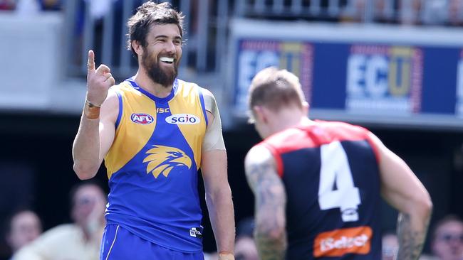 Josh Kennedy was dominant up forward. Picture: Michael Klein