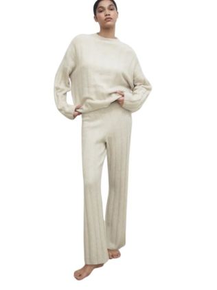 Like a cosy jumper, thes Rib Knit Pants are like a cosy jumper for your legs. Picture: H&M