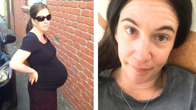 Shona pregnant, and Shona reading this breaking news. Image: supplied