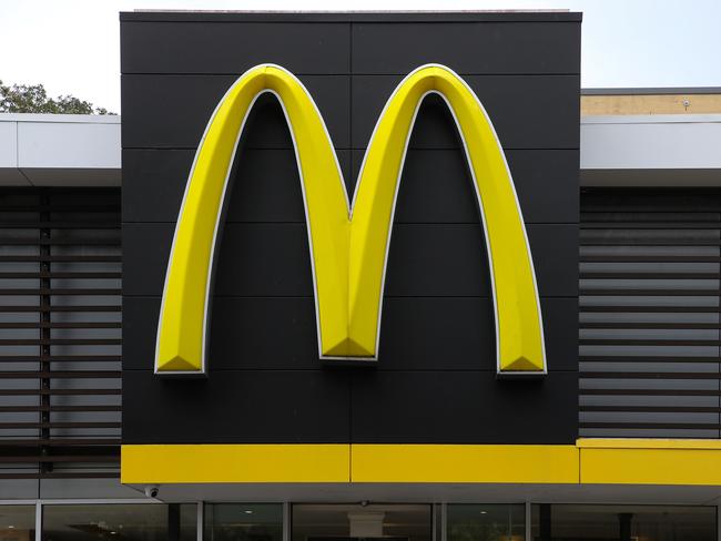 A man has been arrested after a McDonald’s in Adelaide’s southeast was evacuated due to an alleged bomb threat. Picture: NewsWire/ Gaye Gerard