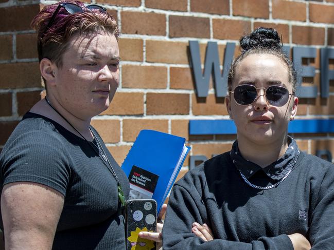 Arrested in Waverly at about 2230 on November the 13th 2020 as a part of Strike Force operation Northrop,  Newslocal  Wentworth CourierL-R Madison Gaywood &  Tahlia Mancini pictured outside Waverley Local Court on Tuesday, 8 December 2020. Picture / Monique Harmer