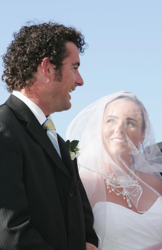 Rodney Dedman and Danielle Mair wed in 2005. Picture: Anthony Reginato