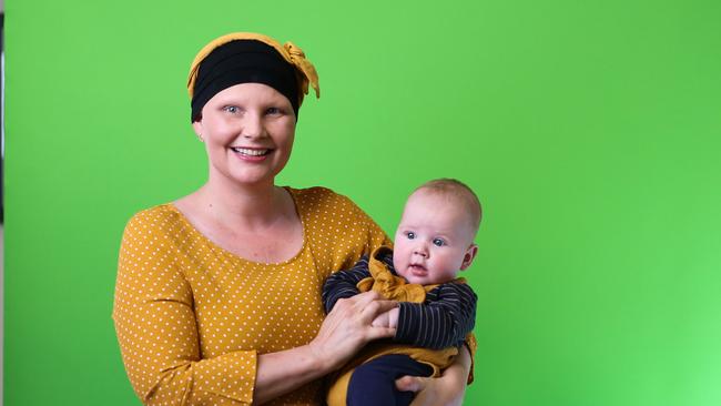 Brisbane mum and architect Kymme Davey, 36, was shocked when she was diagnosed with breast cancer in March. Photo: contributed.