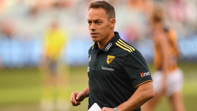 Alastair Clarkson during his time as Hawthorn coach.