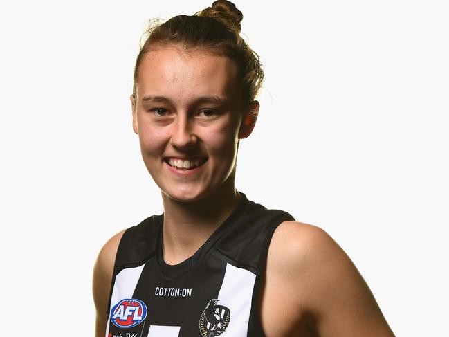 Jordyn Allen described being picked up by Collingwood in the 2018 AFLW Draft at Marvel Stadium as “pretty crazy’’. Picture: Quinn Rooney