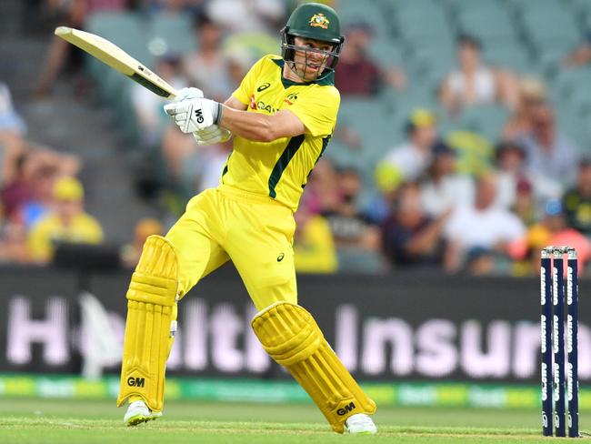 Adelaide Strikers captain Travis Head scored 96 for Australia in the team’s One Day International win against England on Australia Day, 2018 at Adelaide Oval. Picture: AAP