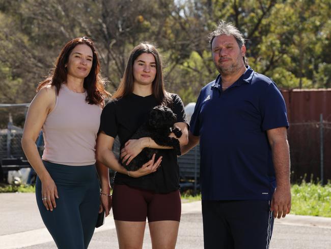 The home of local residents Tatjana Vipic, Olivera and Paul Dellis is opposite Adventureland on Camden Valley Way. Picture: Jane Dempster