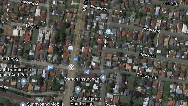 The intersection of Lister St and Mains Rd, where a woman was carjacked at 11.30pm last night. Picture: Google Maps